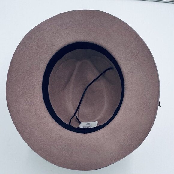 NWOT HOUSE OF HARLOW 1960 Mauve Purple Wool Felt Fedora Pinch Hat, One Size - Picture 7 of 8